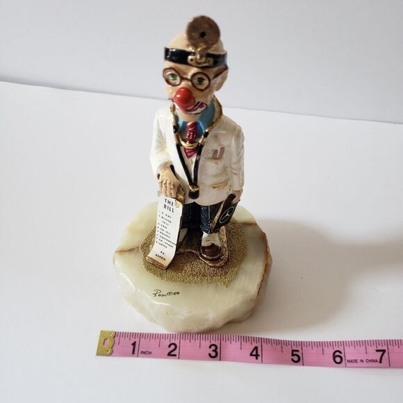 Vintage Ron Lee Clown "88" Doctor Bill Mercedes Manual Sculpture Figurine Signed - Picture 10 of 11